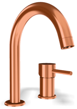 Смеситель для раковины Remer X-style X57RP, медь брашированная