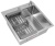 Комплект Arfeka Eco AR мойка 500*500, коландер, дозатор satin Комплект Arfeka Eco AR мойка 500*500, коландер, дозатор satin