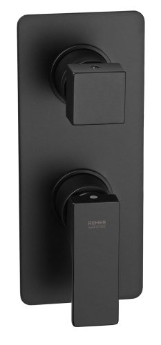 Смеситель для душа Remer Absolute AU92KBNO, чёрный матовый