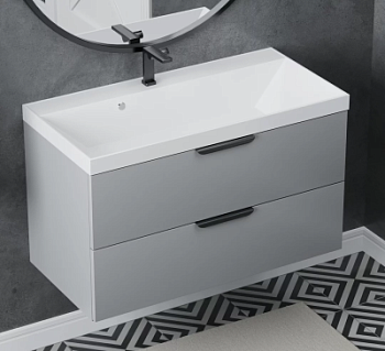 Тумба подвесная Vela Каскад 100П под Classica (серый) TU69575