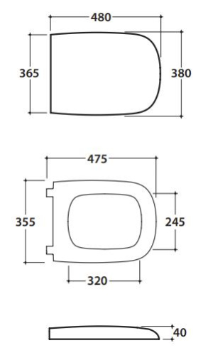 Сиденье с системой soft close Globo GEA20BI