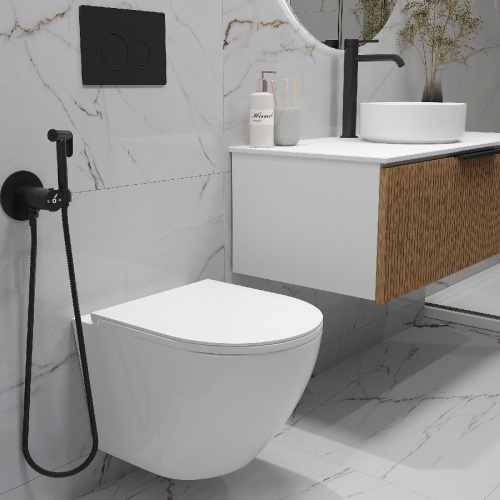 Комплект Oliveeka инсталляция OL-MQ-003 с унитазом OL-6016 и кнопкой OL-R22-MB