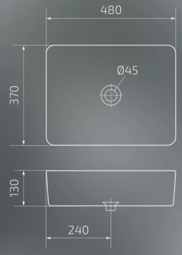 Умывальник Gid Mnc600