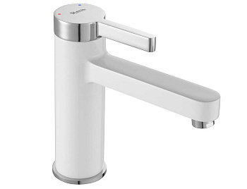 Смеситель для умывальника Rea Polo White Chrome B9941