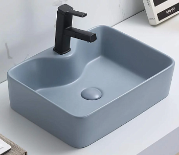 Умывальник CeramaLux 7291MHL-4 Голубой