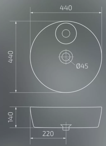 Умывальник Gid Mnc534