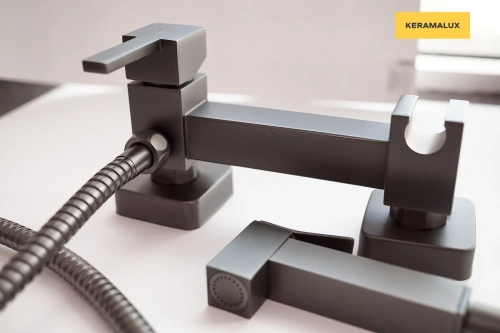 Гигиенический душ CeramaLux DBS/008 вороненая сталь