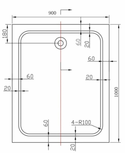 Душевой поддон Vincea VST-2AR-9010
