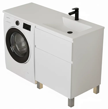 Тумба напольная Vela Мира 38Н под Kamilla 100 (белый мат) TU1618