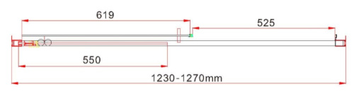 Душевая дверь Vincea Garda VDS-1G125CH