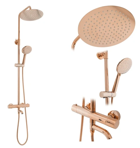 Душевая система Rea Lungo Rose Gold P6606