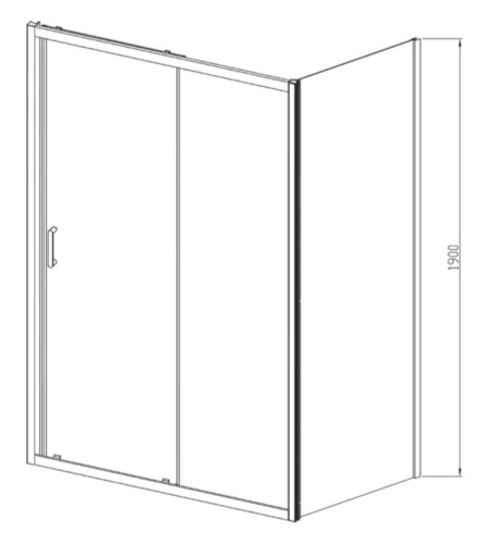 Душевой уголок Vincea Alpha VSR-3AL9014MT