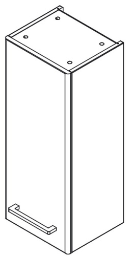 Шкаф подвесной Caprigo Accord 2260L-SF024