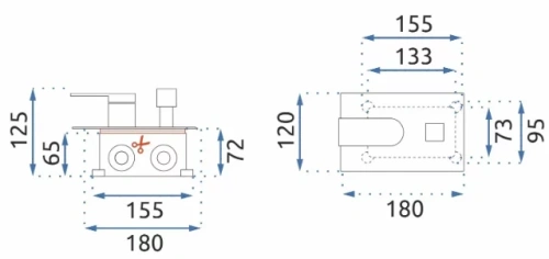 Душевая система Rea Verso gold matt P9150