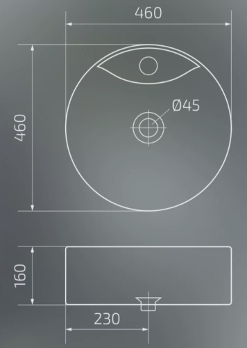Умывальник Gid N9008b