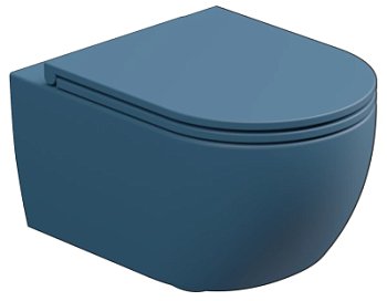 Унитаз подвесной GSG Ceramic Design Like LKWCSOECBI000/027, White/Denim Matt