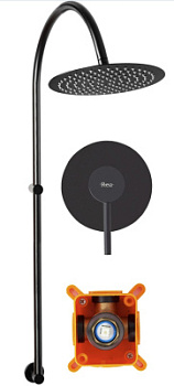 Душевая система Rea Lugano Black P9301 Душевая система Rea Lugano Black P9301