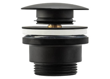 Донный клапан для раковины Rea Black A5216 универсальный Донный клапан для раковины Rea Black A5216 универсальный
