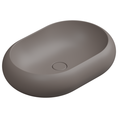 Раковина накладная 60x42 см GSG Ceramic Design Petra PELAV60029, Tortora Matt