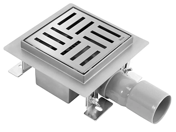 Трап для душа Rea Cross 120x120 nikiel matt G6200