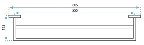 Полотенцедержатель Rea ERLO 02 gold matt 06909