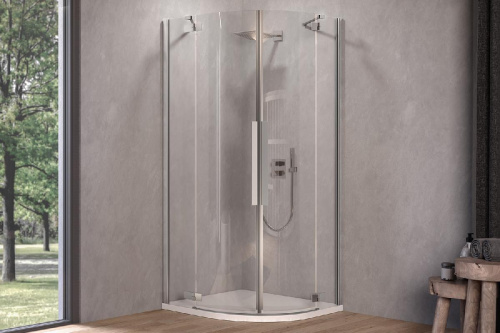 Душевой уголок Kolpa-San Polaris R 90 black transparent 515390