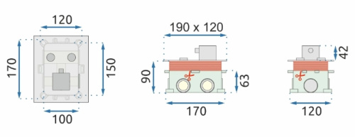 Душевая система Rea Fenix davis chrome P6356