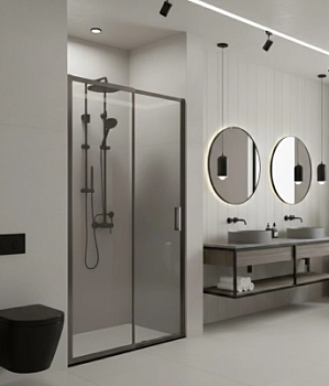 Душевая дверь CeramaLux CL307QG-1314 Gun GREY