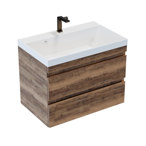 Тумба подвесная Vela Каскад Премиум 70П под Classica (дуб галифакс олово) TU617010