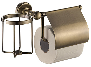 Держатель туалетной бумаги с держателем освежителя Vivi Felice Successo N1007-D Bronzo