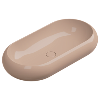 Раковина накладная 80x42 см GSG Ceramic Design Petra PELAV80039, Rosa Glossy