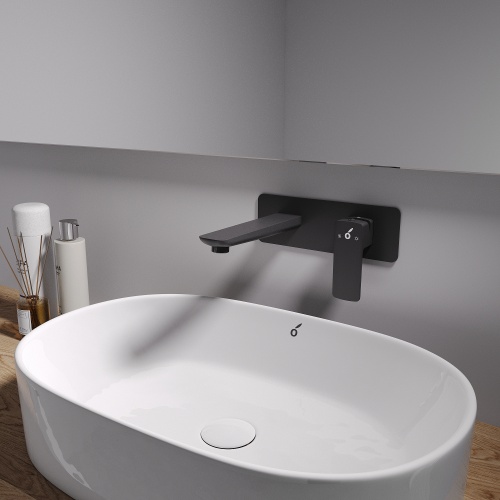 Гигиенический душ со смесителем Oliveeka OL-829003+869003-MB, черный матовый