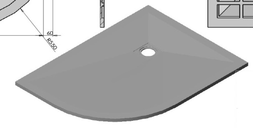 Душевой поддон Vincea VST-4SQ9012W-L