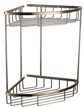 Полка двойная угловая решетка Vivi Felice F02 BRONZO