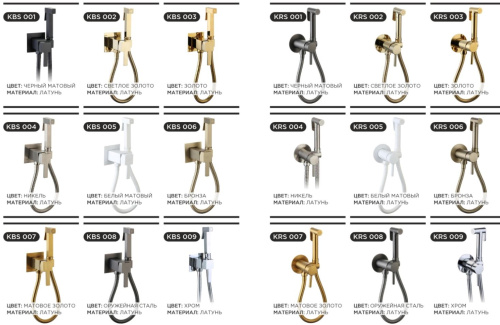 Гигиенический душ CeramaLux KRS/005 белый матовый Гигиенический душ CeramaLux KRS/005 белый матовый