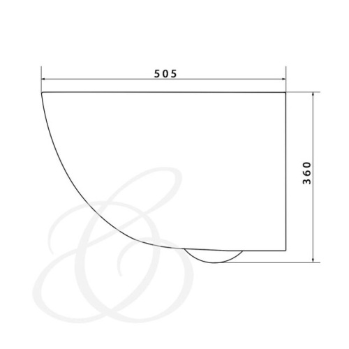 Унитаз подвесной Caprigo Vittoria V-1003
