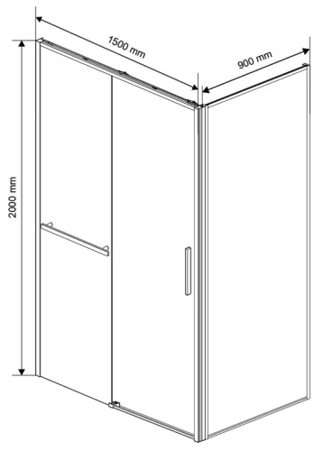 Душевой уголок Vincea Slim Soft VSR-1SS9015CL