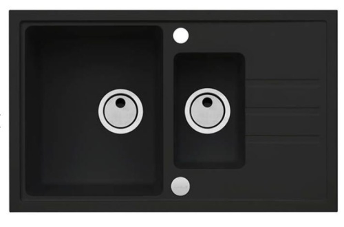 Мойка для кухни Alveus INTERMEZZO 70 Granital DEEP BLACK-G90  780x480x200 1149081