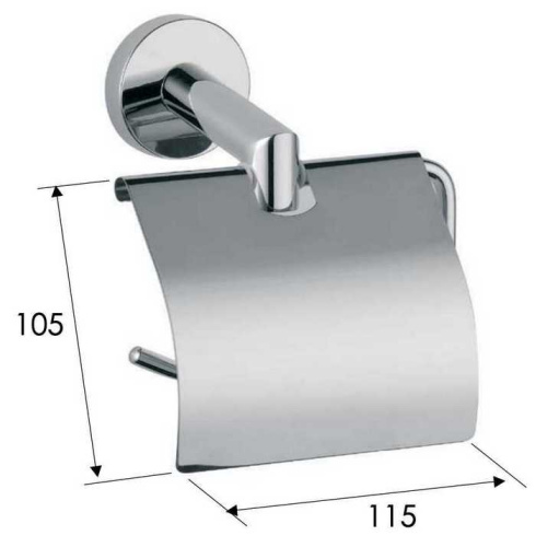 Бумагодержатель Remer Guest GS60NO, черный матовый