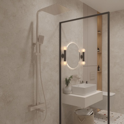 Душевая стойка со смесителем Oliveeka OL-739901+139003-BN