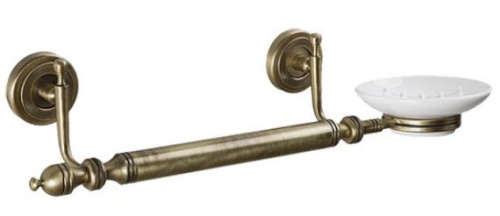 Полотенцедержатель с мыльницей Caprigo Royal 6716 c/br