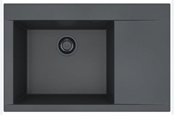 Мойка для кухни Alveus PURE-G 70L Algranit DEEP BLACK-A90 BE 790x520x198 1149305