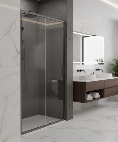 Душевая дверь CeramaLux CL307QG-1011 Gun GREY