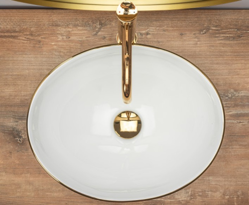 Умывальник Rea Sofia Gold Edge U3287