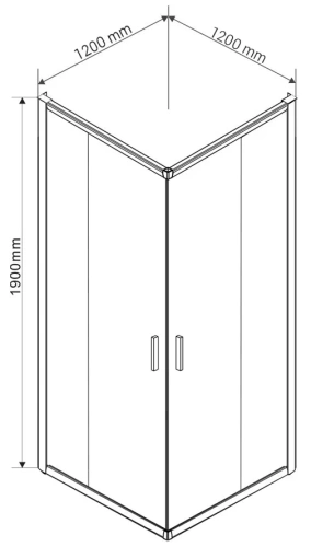 Душевой уголок Vincea Garda VSS-1G1212CLG