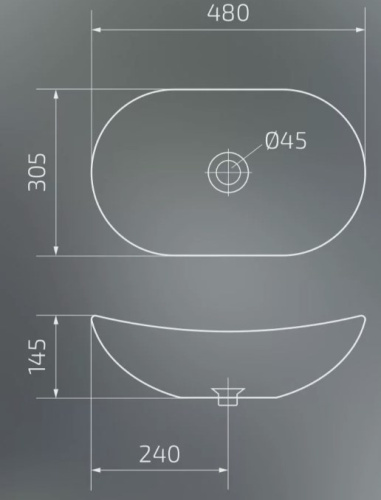 Умывальник Gid Bm9133