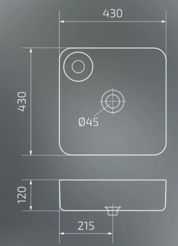 Умывальник Gid Mnc591