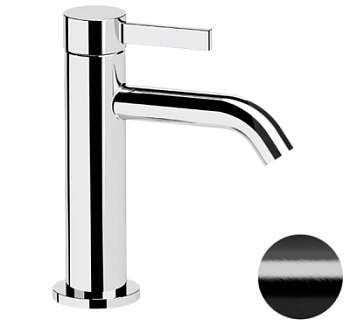 Смеситель для раковины Remer Metrica MC12CFP, черный брашированный хром