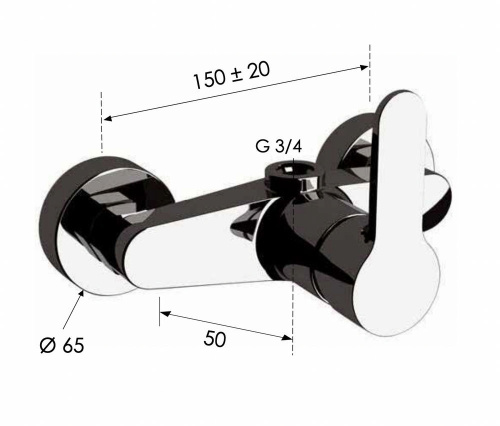 Смеситель для душа Remer Winner W35