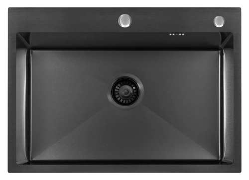 Мойка кухонная Arfeka Eco AR 700*500 black PVD NANO